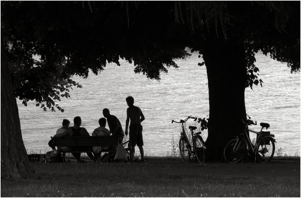 Fahrradtour am Rhein