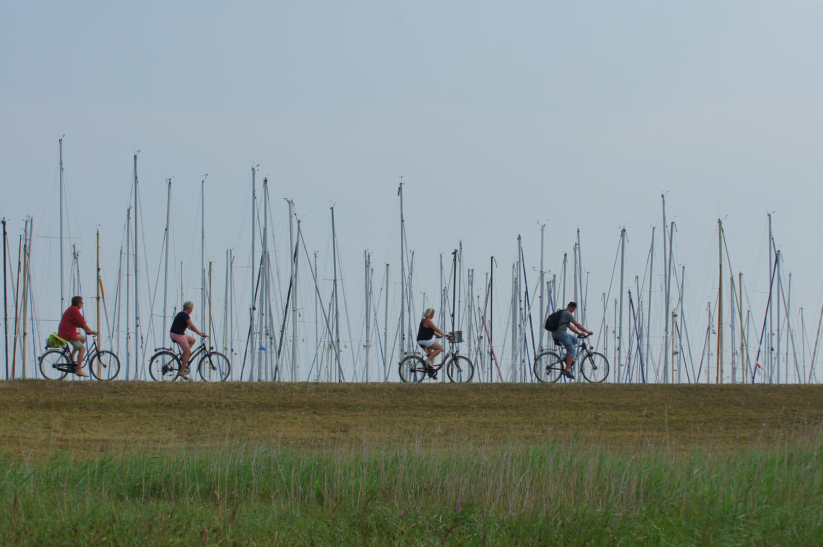 Fahrradtour am Seglerhafen