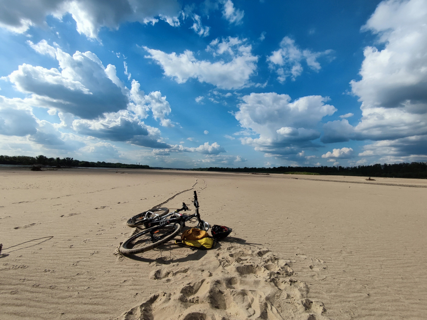 Fahrradtour *in* der Weichsel