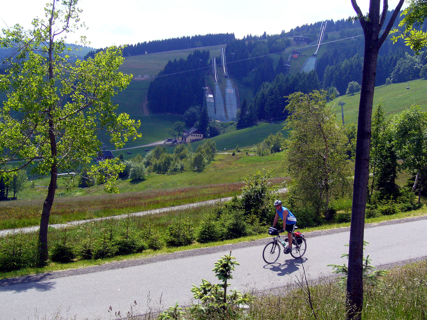 Fahrradtour zum Fichtelberg/Erzgebirge