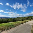 Fahrradweg in den Weinbergen