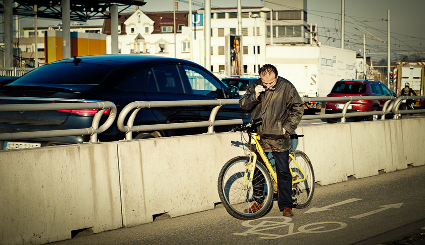 Fahrradwegvergewisserung