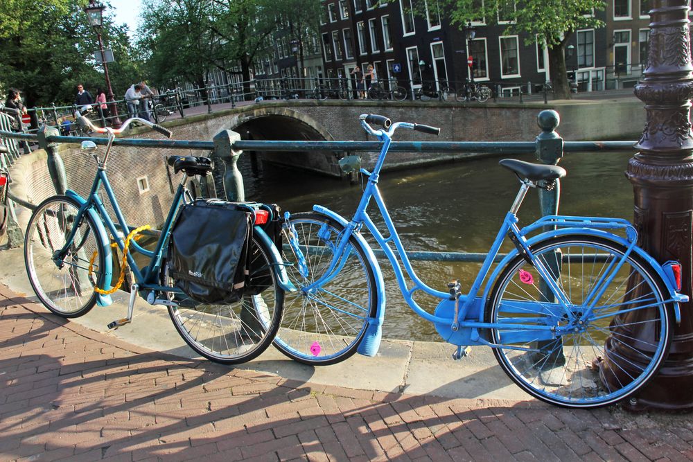 Fahrräder an der Gracht