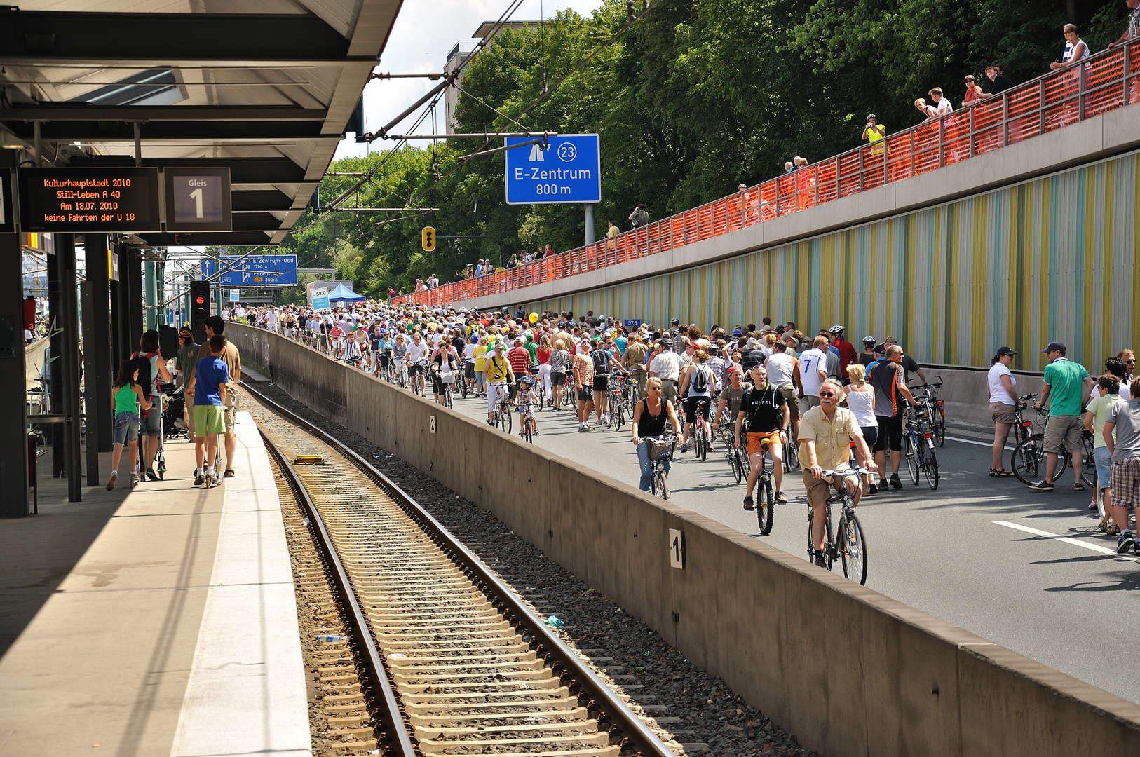 Fahrräder auf der Autobahn ?