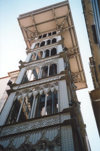 Fahrstuhl "Santa Justa", Lissabon