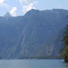 Fahrt auf dem Königssee in Richtung Bartholomä...