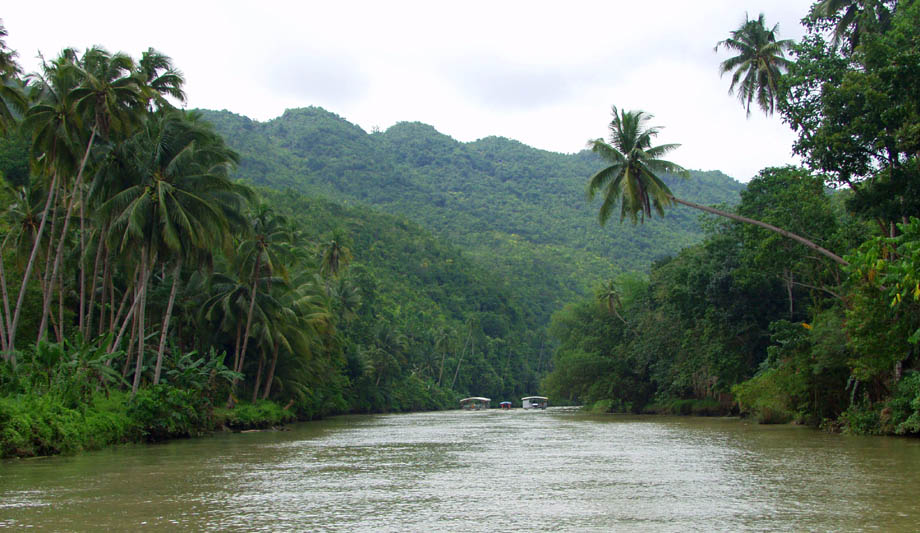 Fahrt auf dem Loboc River