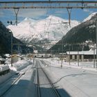 Fahrt auf der Gotthardbergstrecke Richtung Norden.