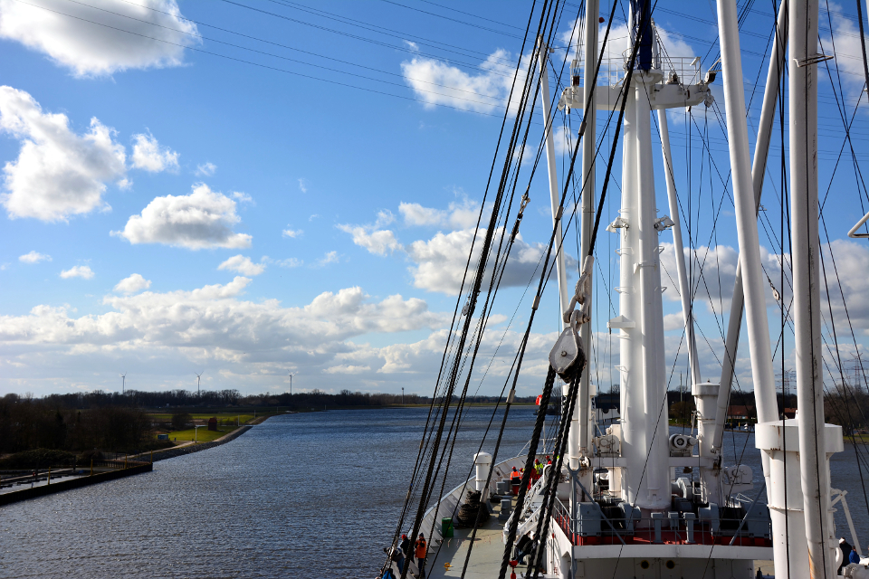 Fahrt auf der Weser