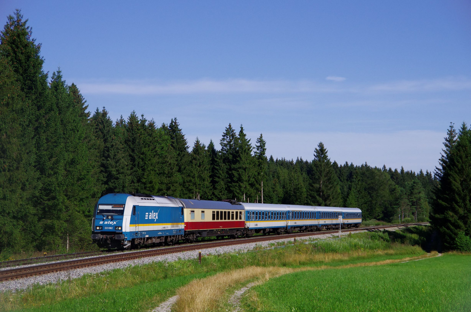 Fahrt durch Allgäu