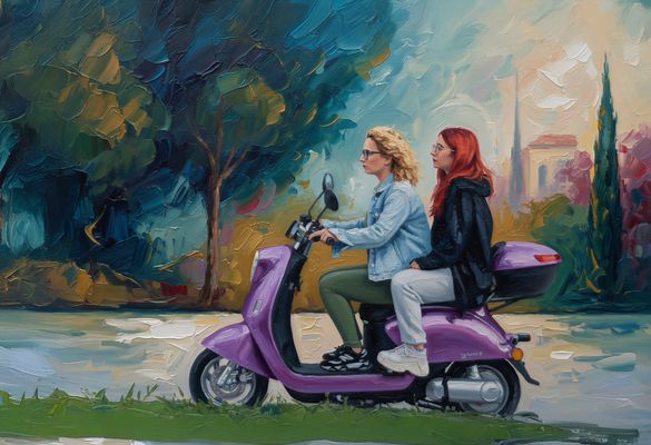 Fahrt durch den Frühling