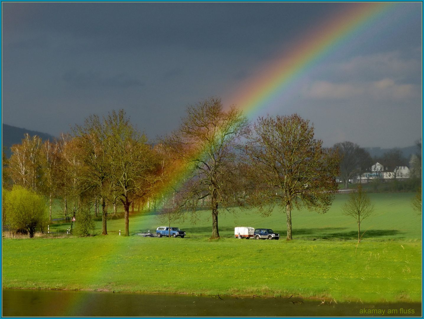 Fahrt durch den Regenbogen - Polle a.d. Weser