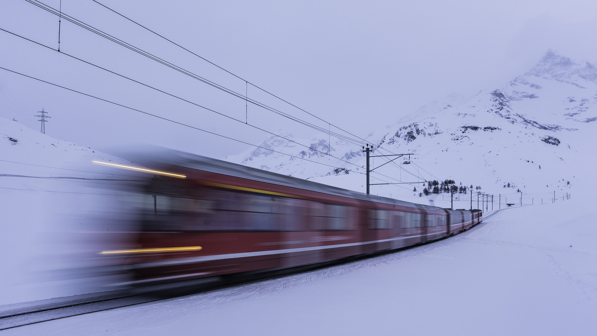 Fahrt durch den Winter