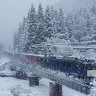 Fahrt durch Heftige Schneefälle 