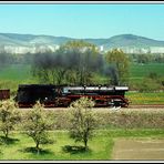 Fahrt durchs Saaletal in den Frühling mit der vom Personal auf Hochglanz gebrachten 44 0397.