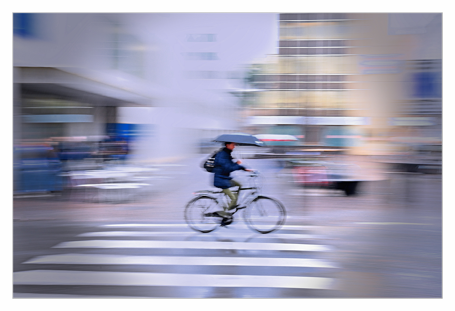 Fahrt im Regen