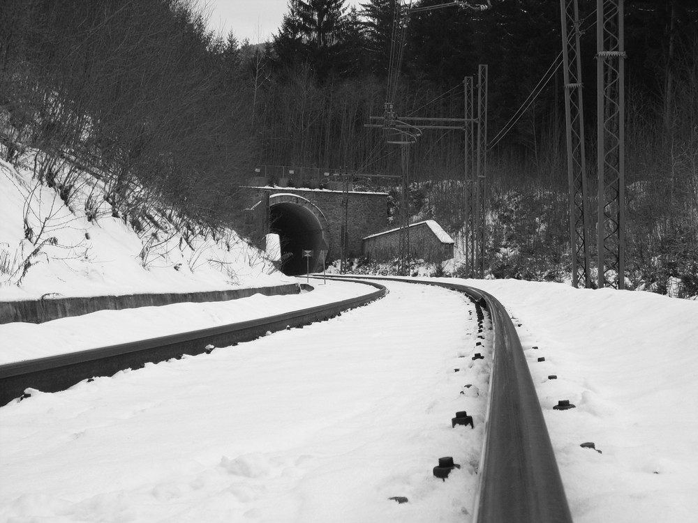 Fahrt in den Berg