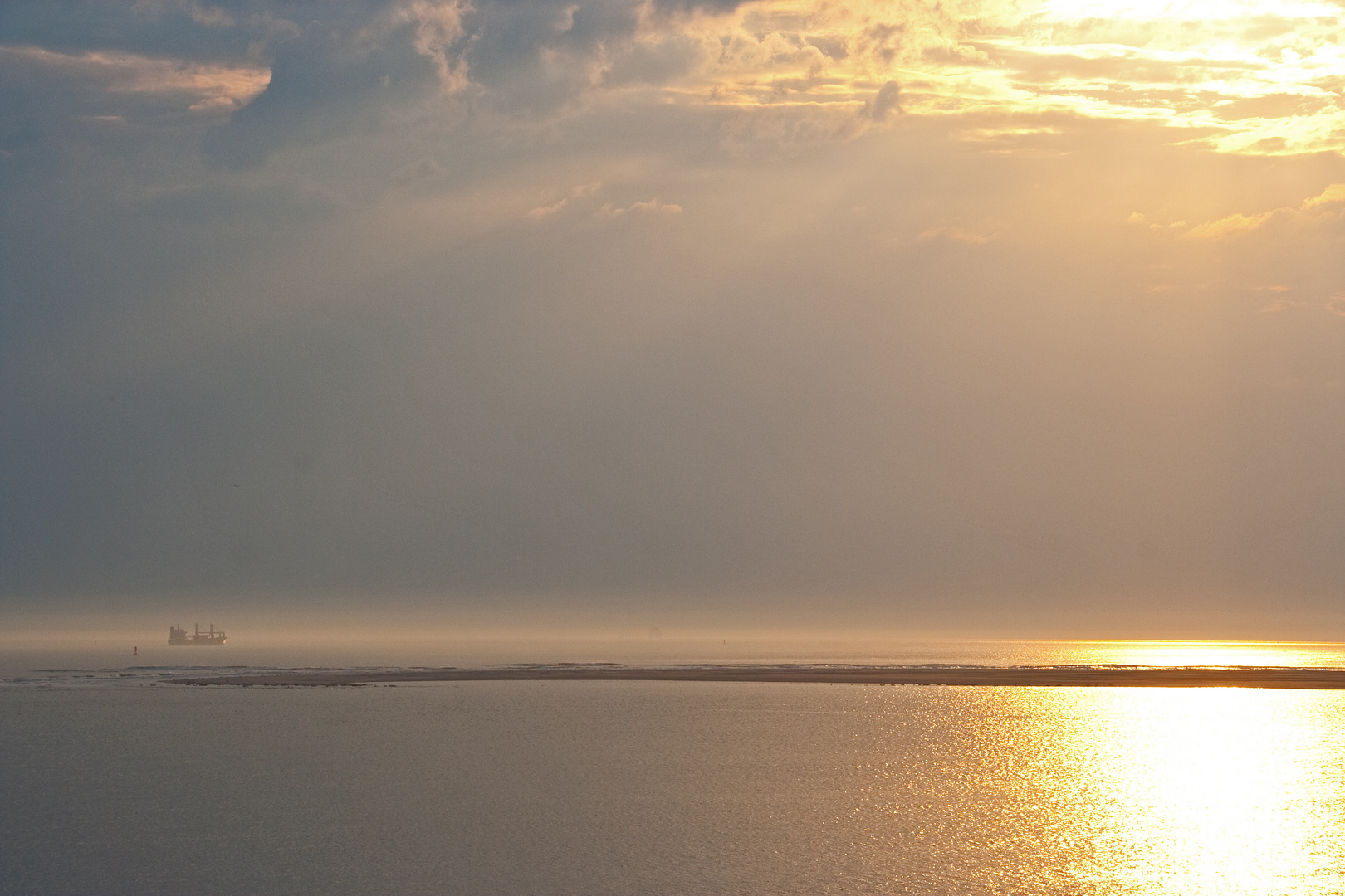 Fahrt in den Sonnenuntergang