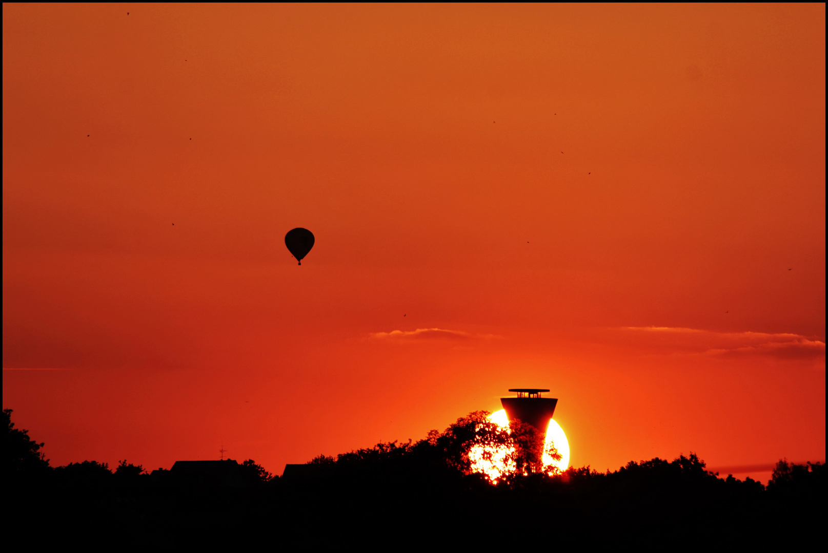 Fahrt in den Sonnenuntergang