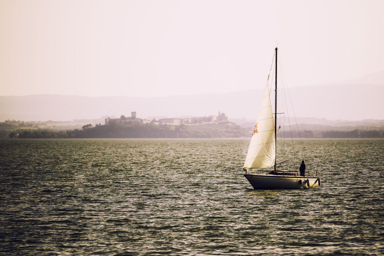 Fahrt in die Dämmerung, Lago di Trasimeno