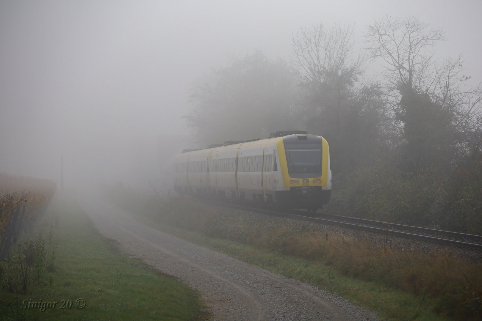 Fahrt in Nebel
