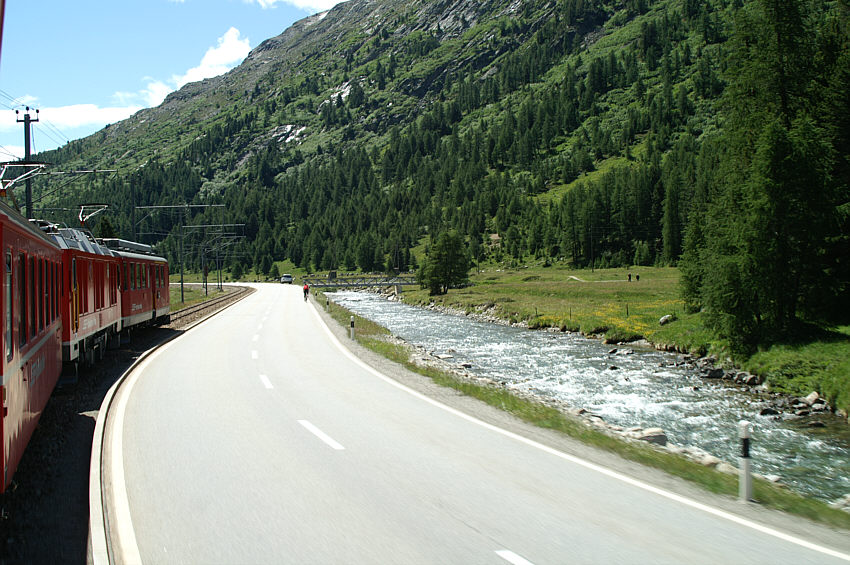 Fahrt mit dem Bernina Express