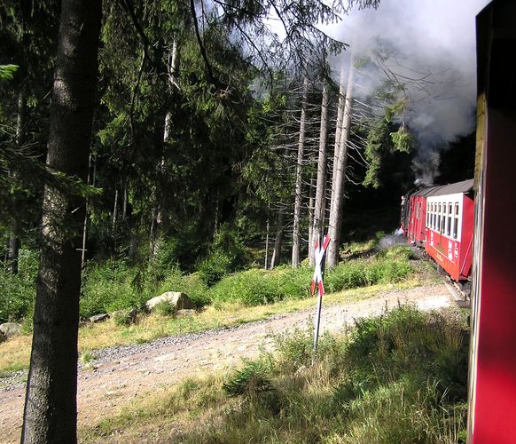 Fahrt mit der Brockenbahn