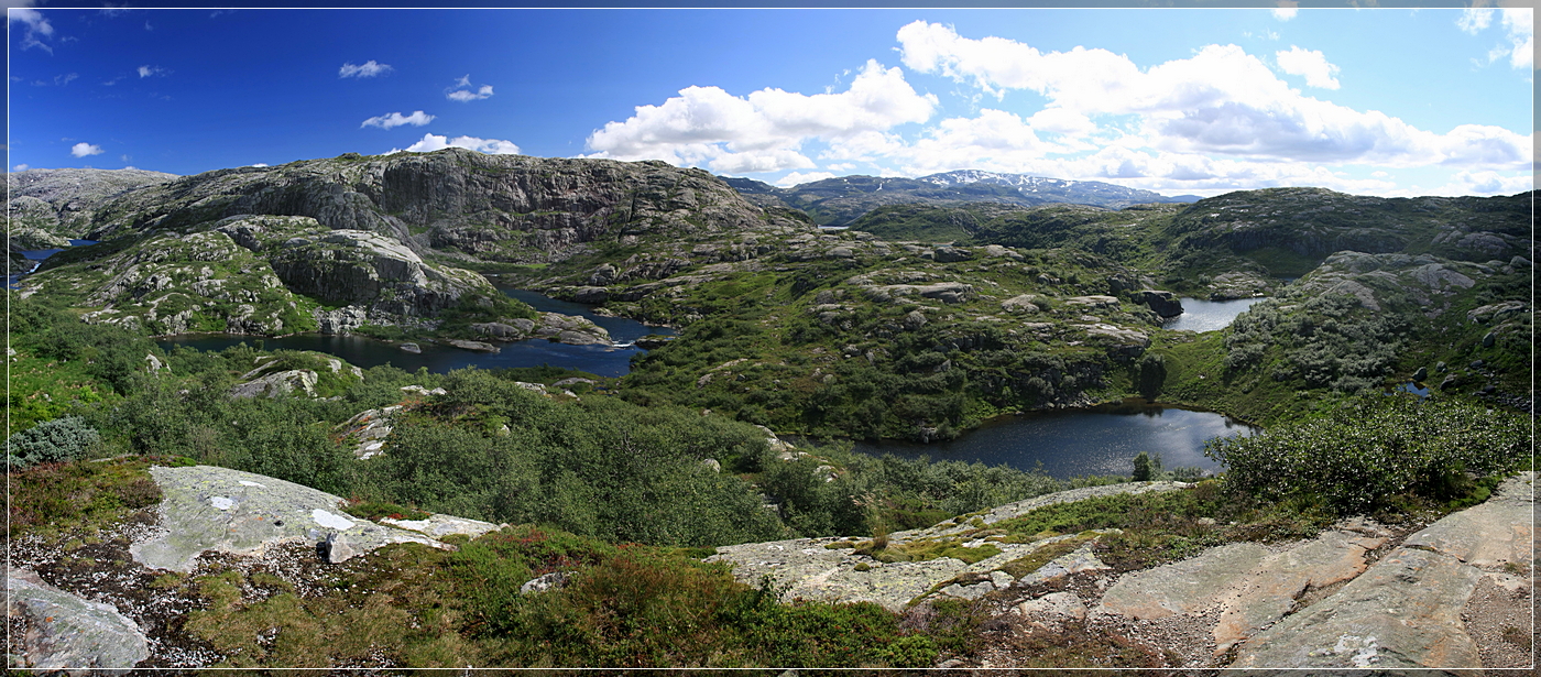 Fahrt über das Fjell in Norwegen