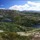 Fahrt über das Fjell in Norwegen