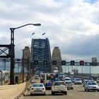 Fahrt über die Sydney Harbour Bridge