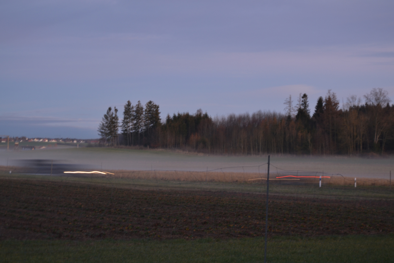 Fahrt unter Nebel