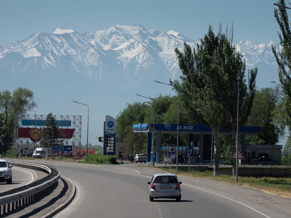 Fahrt vom Flughafen Bishkek