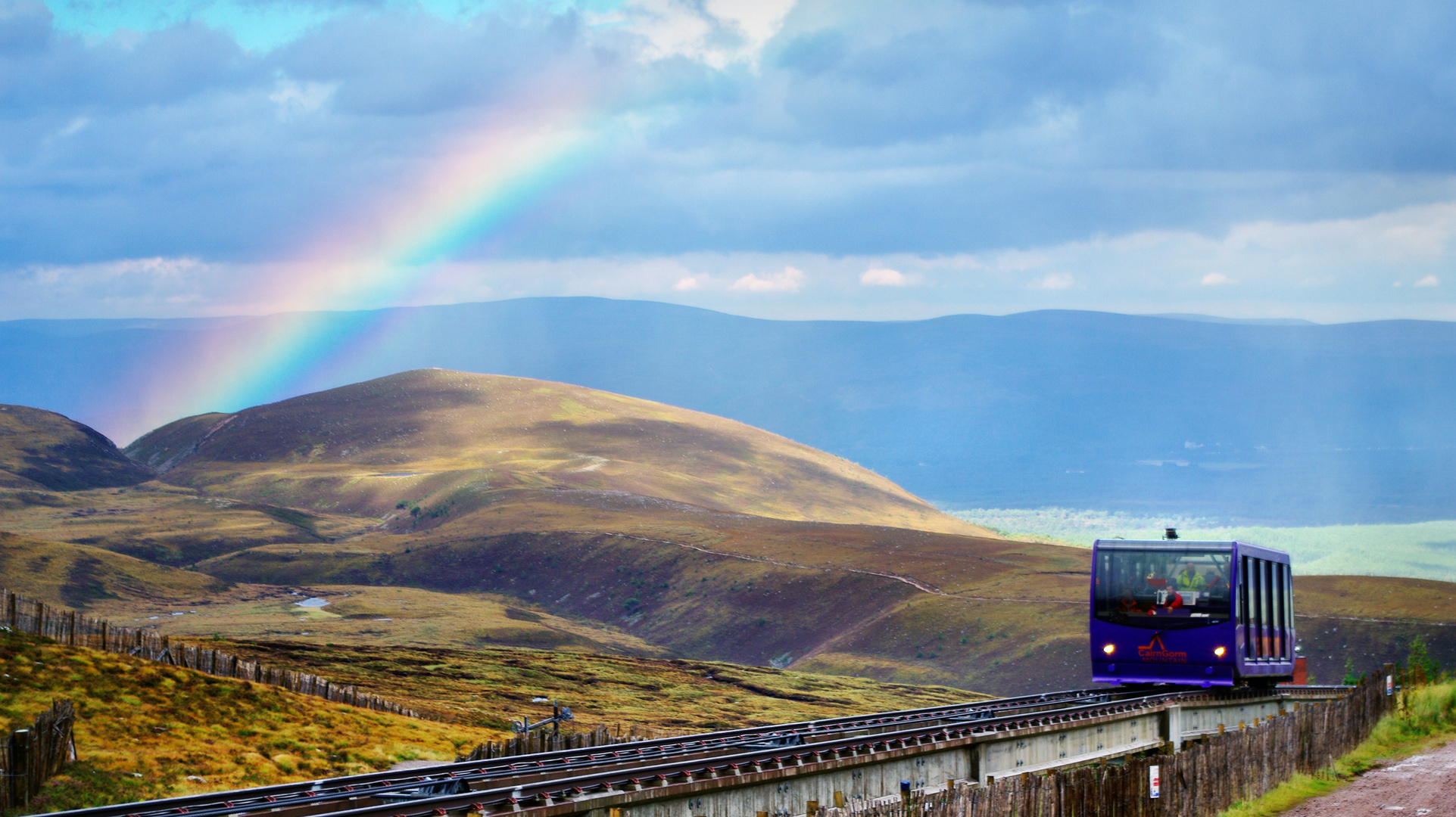 Fahrt zum Cairngorm Mountain