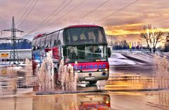 Fahrtraining für Busfahrer im Driving Camp Vorarlberg