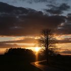 Fahrtrichtung Sonnenuntergang