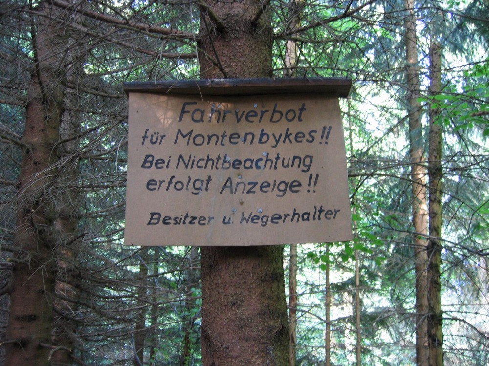 Fahrverbot für Montenbykes