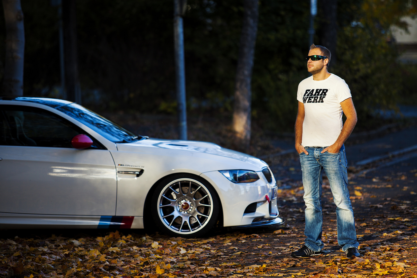 Fahrwerk T-Shirt und BMW E92 M3