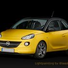 Fahrzeugfotografie bei Nacht, Lightpainting Opel Adam