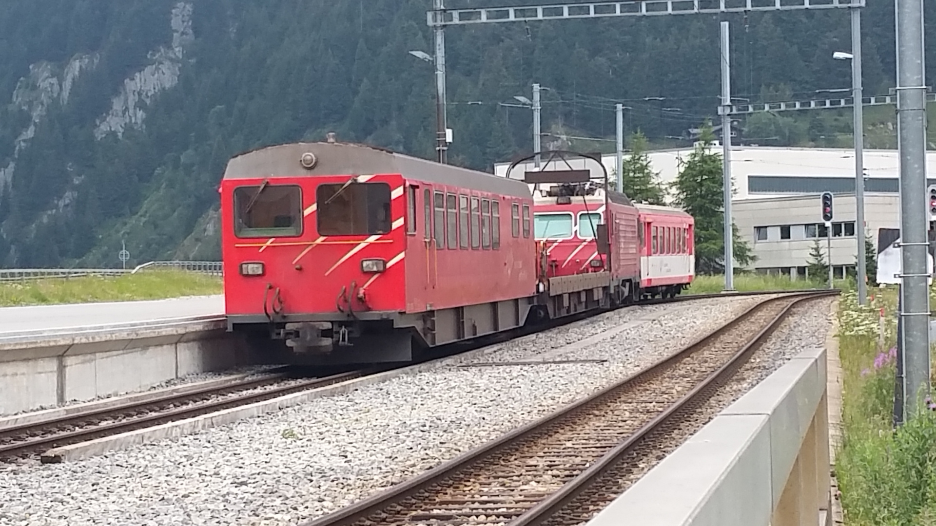 Fahrzeugreserve in Andermatt