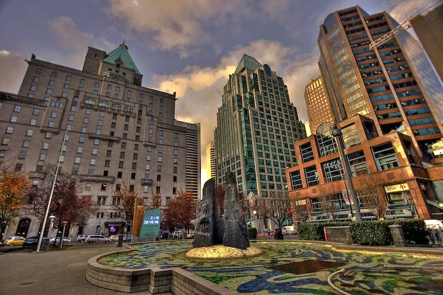 Fairmont Hotel downtown Vancouver