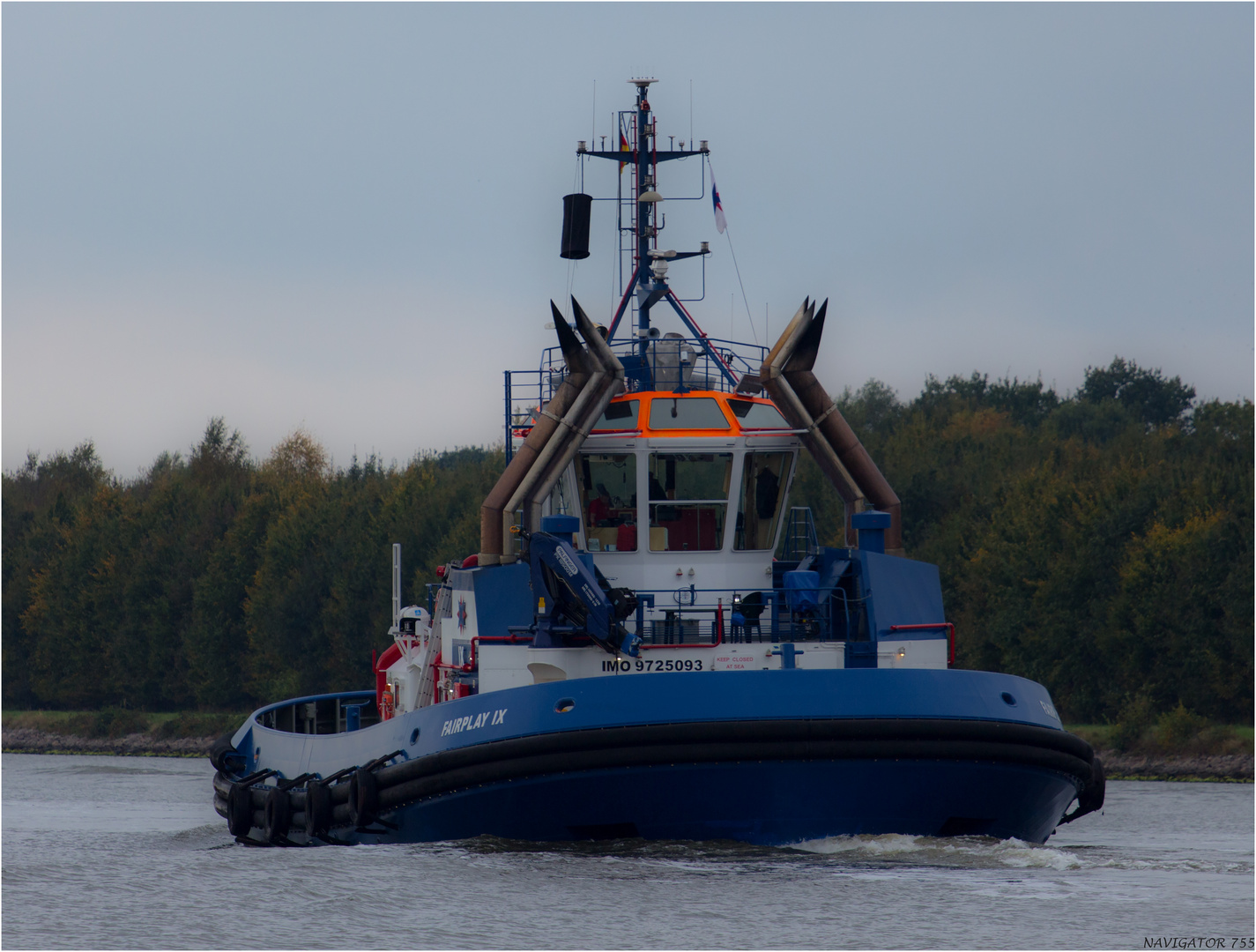 FAIRPLAY IX  on Kiel-Canal, Germany