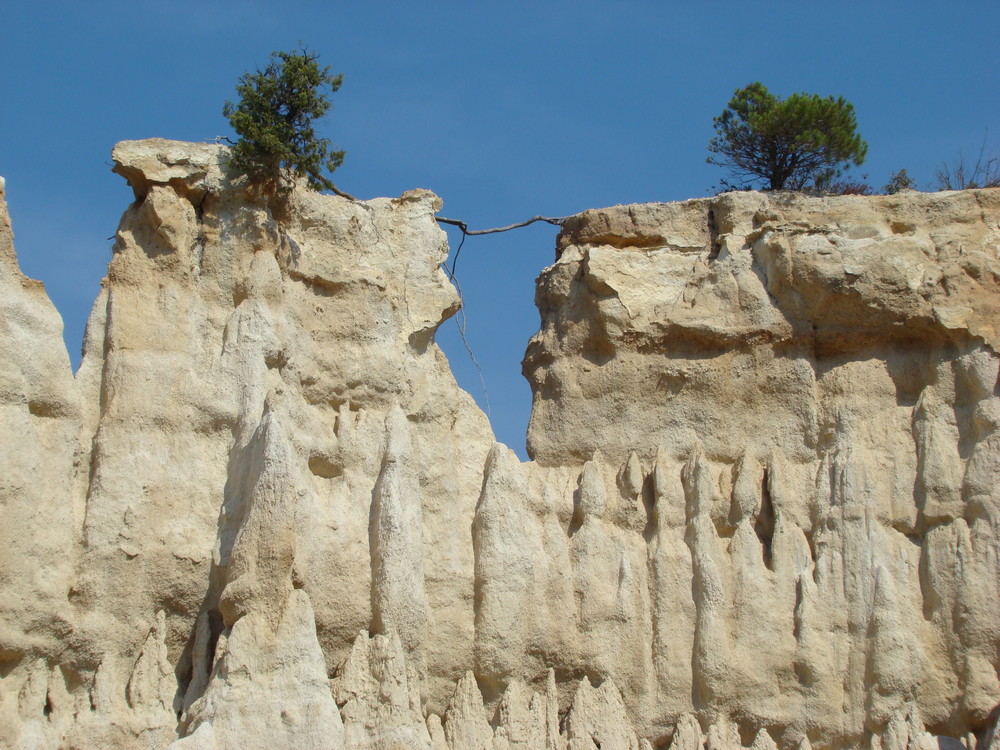 FALAISE DE SABLE SCULTEE PAR L EROSION 2