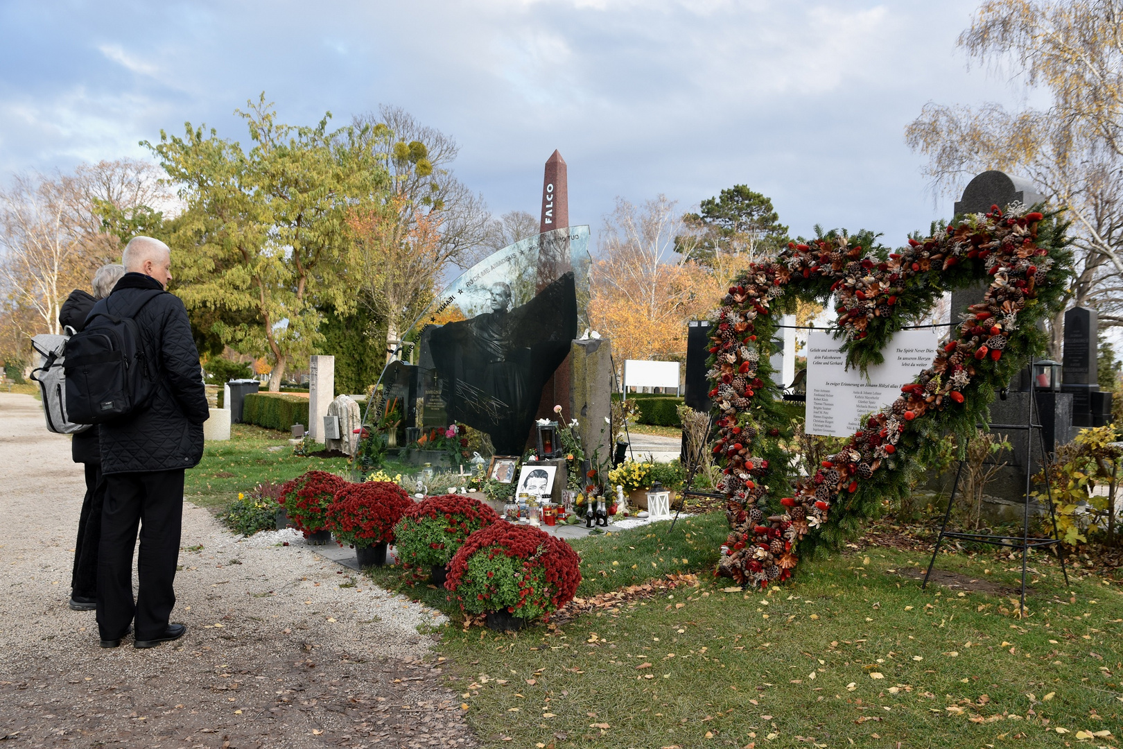 Falcos Grabstätte auf dem Zentralfriedhof in Wien