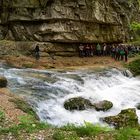 Falkensteiner Höhle Portal bei Hochwasser