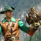 Falkner auf Burg Hohenwerfen, Österreich