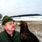 Falkner mit Steinadler