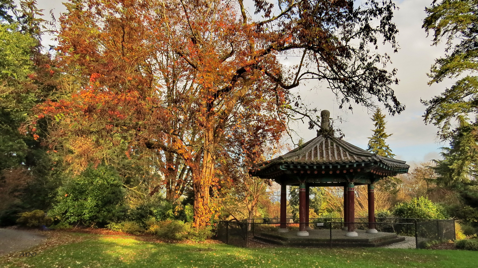 Fall and the Korean Gazebo