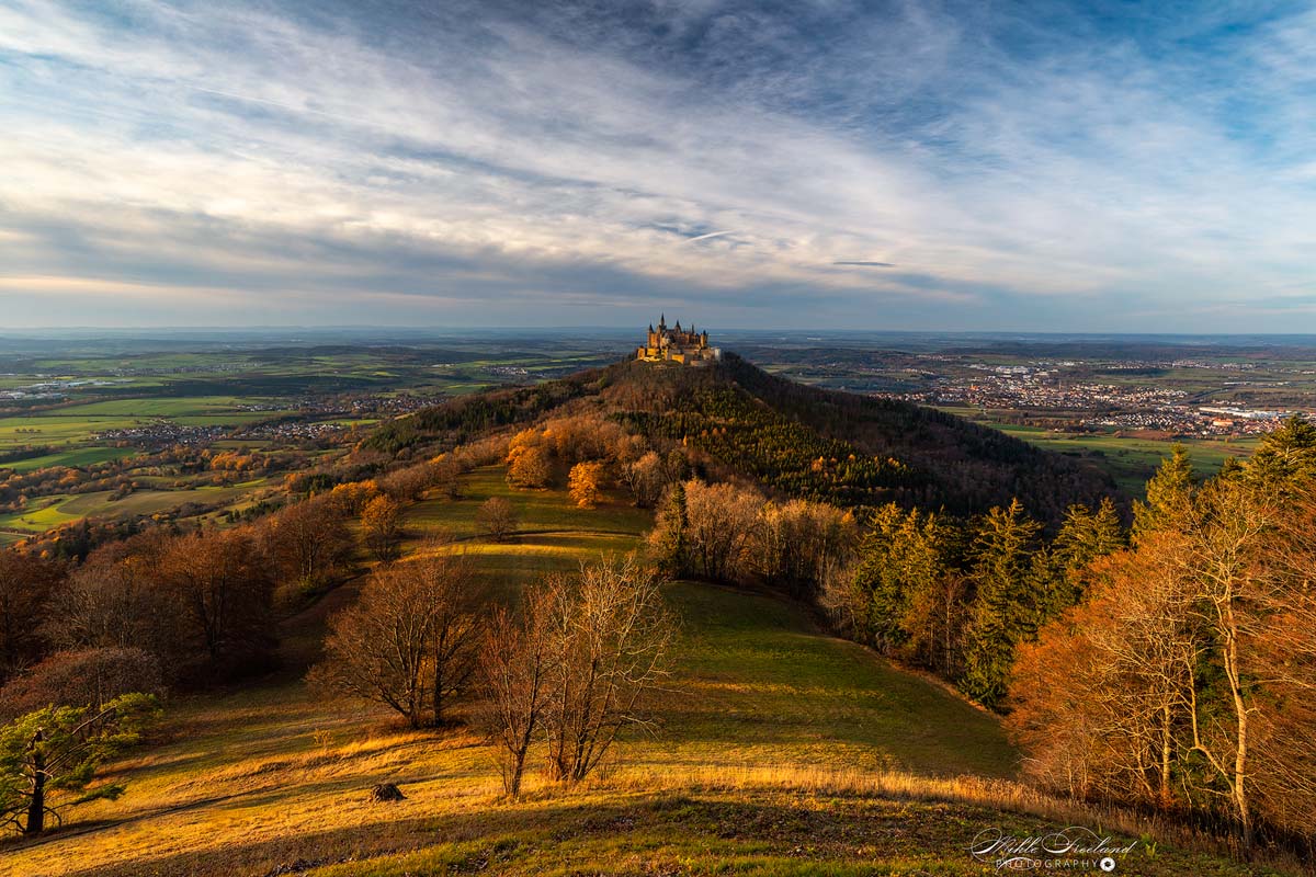 Fall at Hohenzollern castle