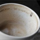 ... fall in coffee ...