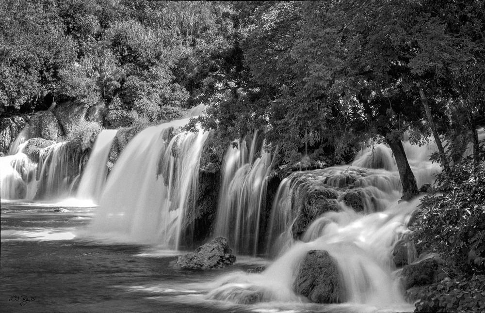 fallende wasser